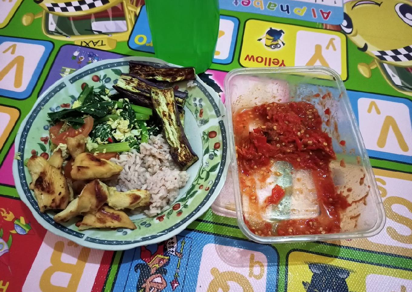 Menu diet ayam bakar teflon