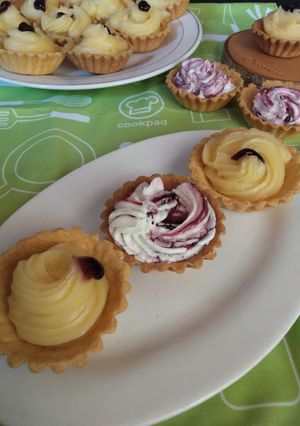 Foto resep Pie vla blueberry