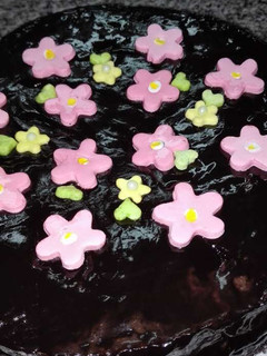 Una foto de Ganache de chocolate