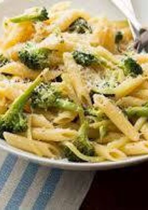 A picture of Garlic Oil Sauteed Pasta with Broccoli.