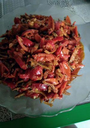 Foto resep Teri sambal melinjo