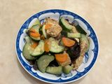 櫛瓜炒豆包
