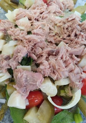 Una foto de Ensalada de espárragos
