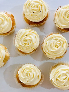 A picture of Eggless vanilla cupcake.