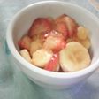 Ensalada de frutilla y banana