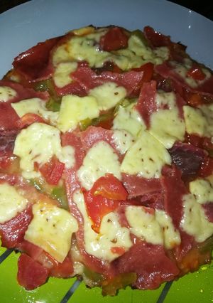 صورة لوصفة بيتزا الطاسة السهلة