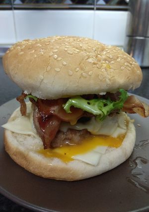 Una foto de Hamburguesa