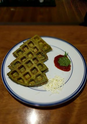 A picture of Daal Waffles.