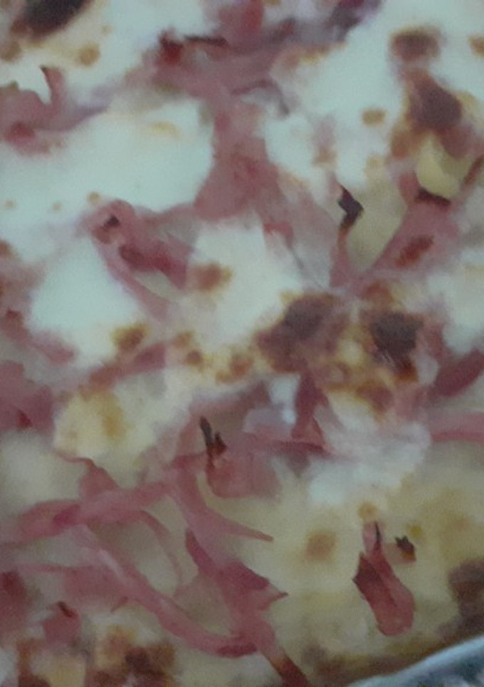 Una foto de Fideo en salsa blanca gratinada