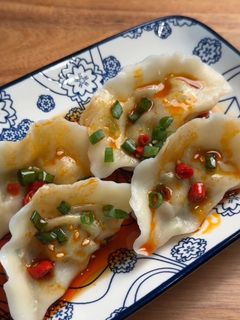 A picture of Shrimp and Cucumber Dumplings.