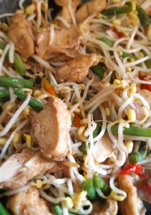 Foto resep Ca Toge Tahu dan Kacang Panjang Pedas