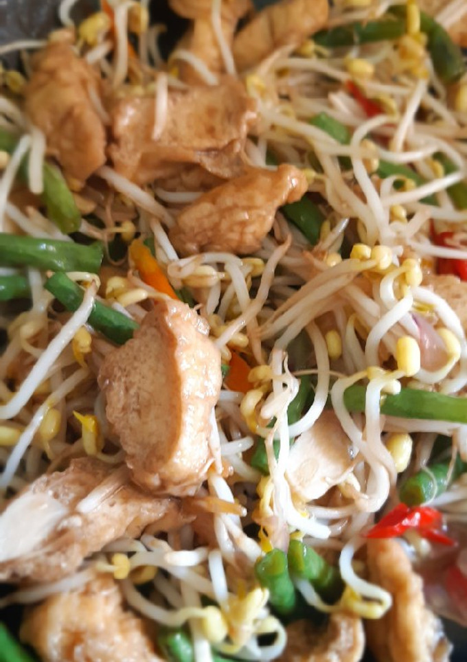 Foto resep Ca Toge Tahu dan Kacang Panjang Pedas
