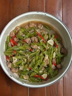 Foto resep Tumis Buncis Bola Daging