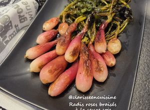 Une photo de Radis roses braisés à la sauce soja