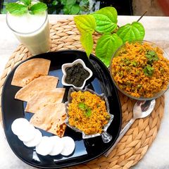 A picture of Gobhi ka Keema or Minced Cauliflower.