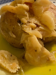 Foto de Bacalhau no forno com Batatas a Murro