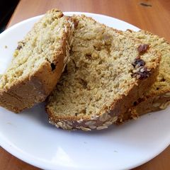 A picture of Banana bread with Oats.