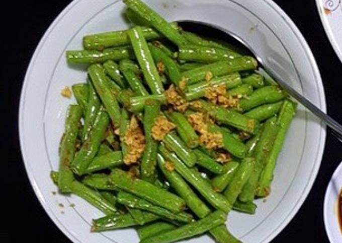 Resep: Buncis Cah Bawang Putih Bahan Sederhana