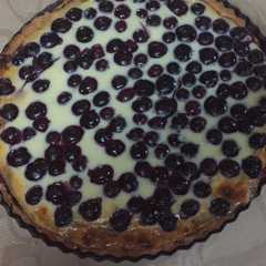 Una foto de Cheesecake de arándanos