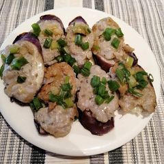 Eggplant with Minced Fish A picture of Eggplant with Minced Fish.