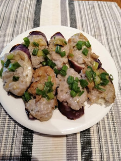 A picture of Eggplant with Minced Fish.