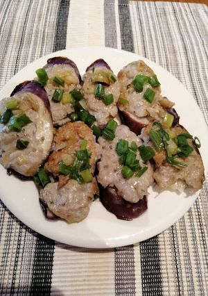 A picture of Eggplant with Minced Fish.