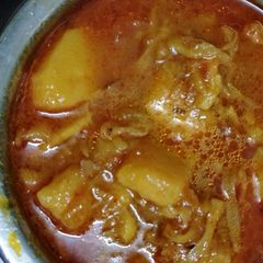 A picture of Kathal ki sabzi.