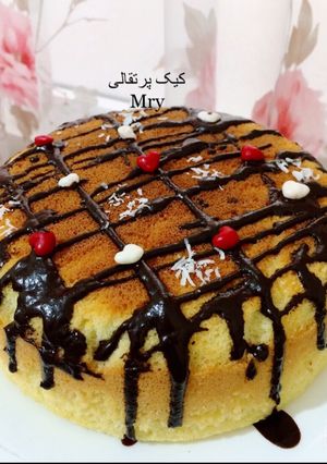 عکسی از دستور کیک پرتقالی بدون فر