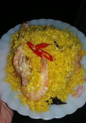 Foto resep Fried Prawn with Butter Egg Floss