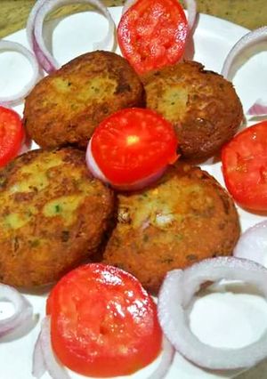 A picture of Shami kabab.