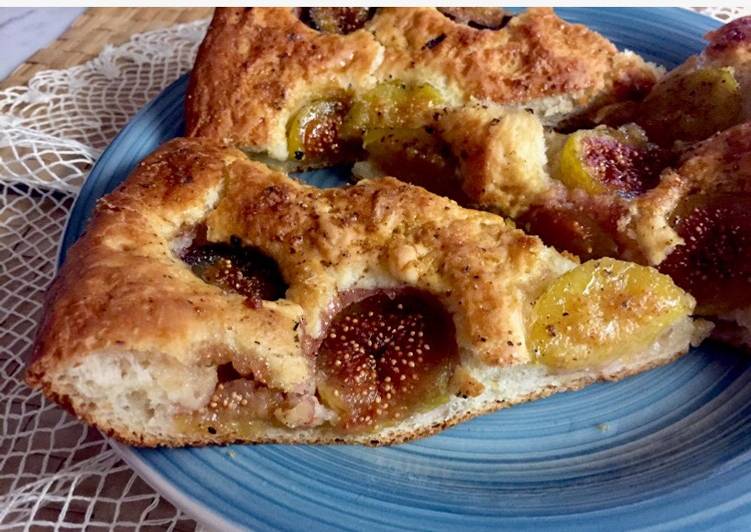 Recipe of Perfect Focaccia dolce (o salata?🤔) con i fichi freschi