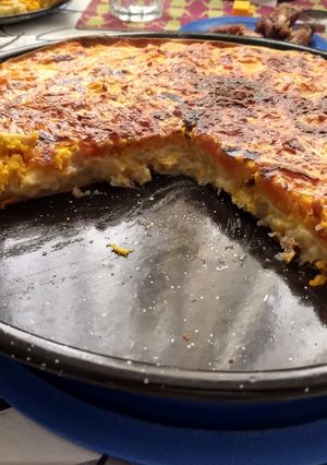 Una foto de Tarta de choclo y zapallo