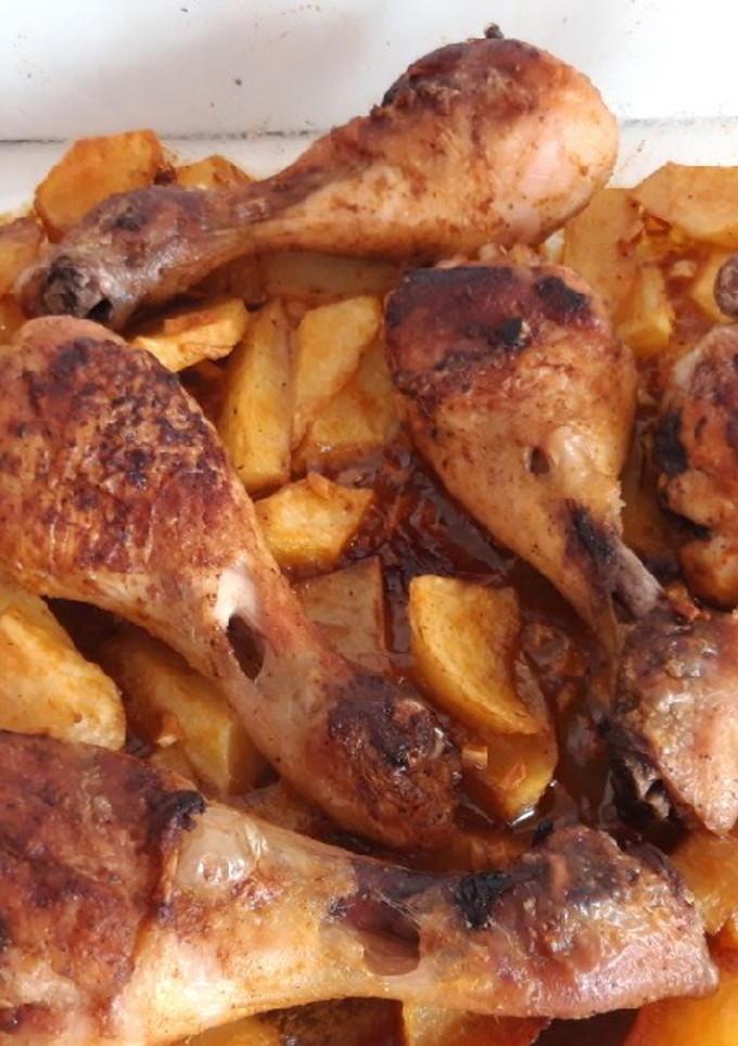 Una foto de Pollo al horno al pimentón