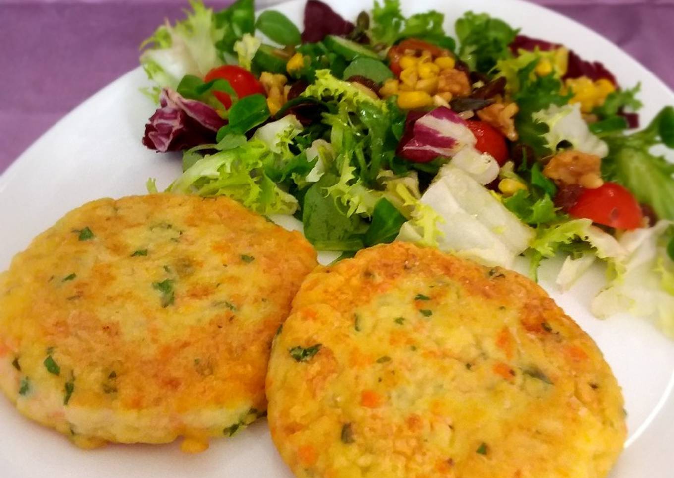 Hamburguesas de pescado (gallo)