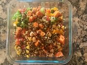 A picture of sesame seeds salad dressing