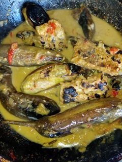Foto resep Terong Bakar Pecel Santan maknyoos