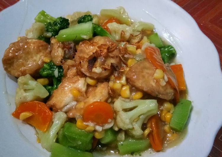 Resep Tofu sayur saus tiram, Enak Banget