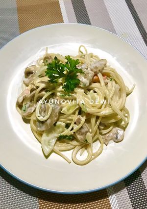 Foto resep 21. Spaghetti Alfredo