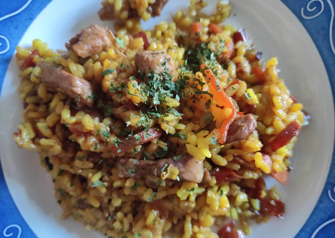 Arroz Hoisin con Verduritas y Cerdo al Wok