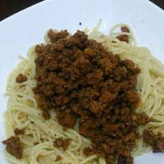 Spaghetti & Mince Meat A picture of Spaghetti & Mince Meat.