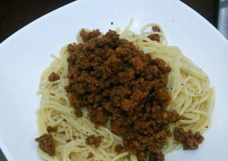 Simple Way to Make Super Quick Homemade Spaghetti &amp; Mince Meat