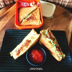 A picture of Avocado Paneer Curd Toast Sandwich - Protein Packed - Calcium Rich - Kids Tiffin - Breakfast.