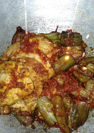 Foto resep Sambal telur ceplok + terong