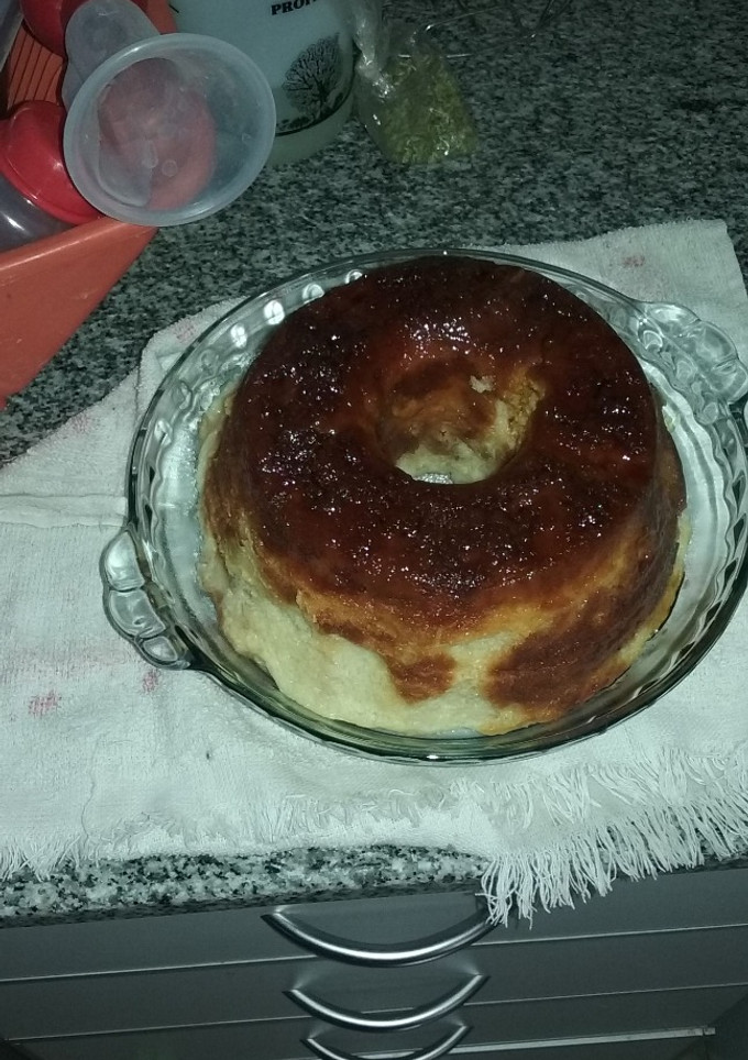 Una foto de Budin de pan clásico