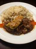 Carne salteada y repollo primavera!