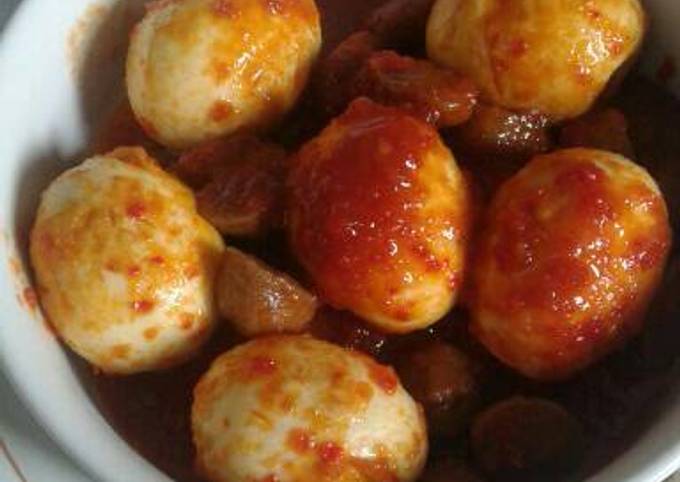 Cara Bikin Telur Balado Simple Bahan Sederhana