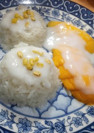 Foto resep Thai Mango Sticky Rice | Ketan Mangga Thailand | Khao Neeo Mamuang