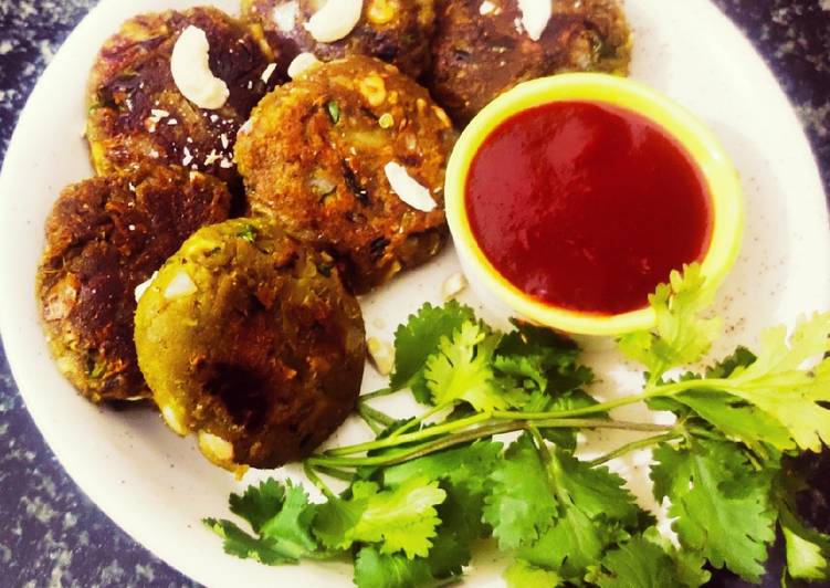Chickpeas spinach kabab