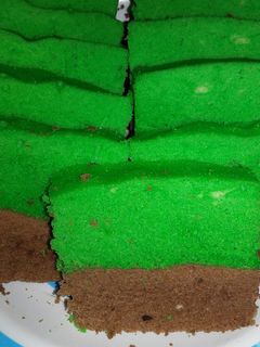 Foto resep Bolu kukus pandan coklat