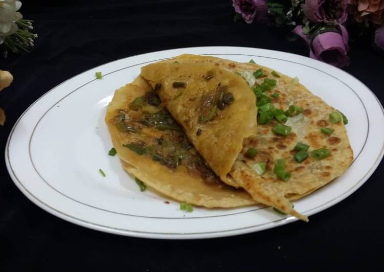 Spring Onion Parathas